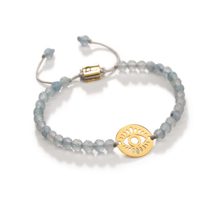 دستبند طلا سنگی چشم