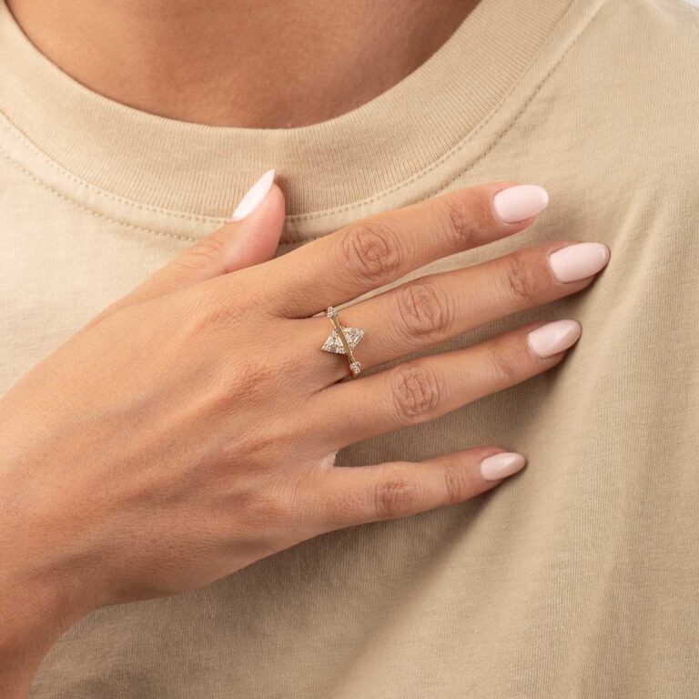 انگشتر طلا پاملا