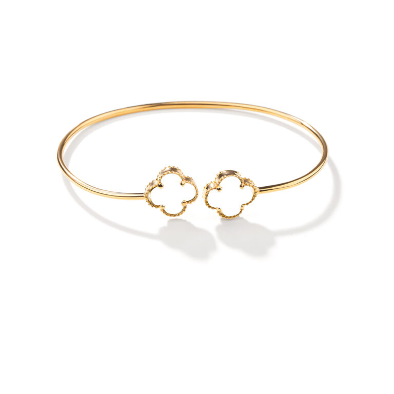 النگو طلا بنگل ونکلیف توپی سفید