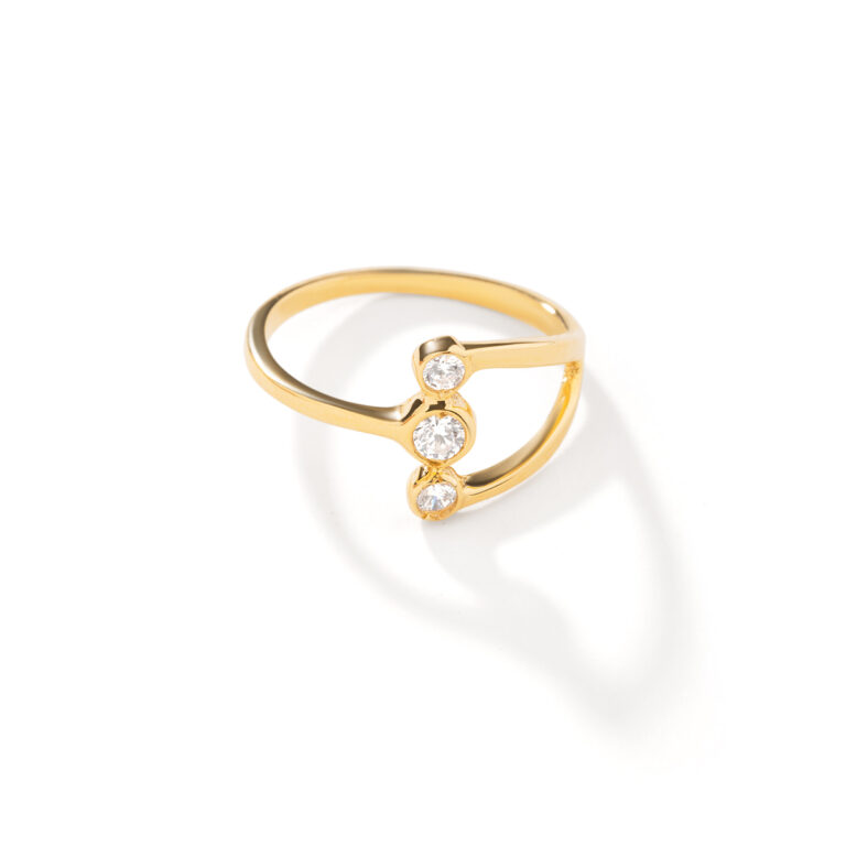 انگشتر طلا ۳ لونا رزیتا