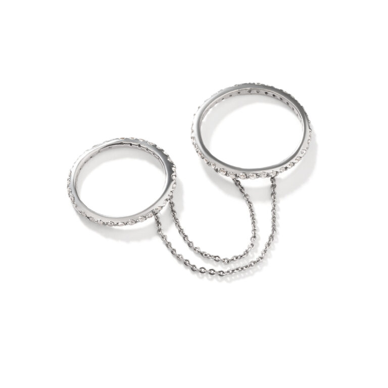 انگشتر طلا ۲رینگ زنجیری