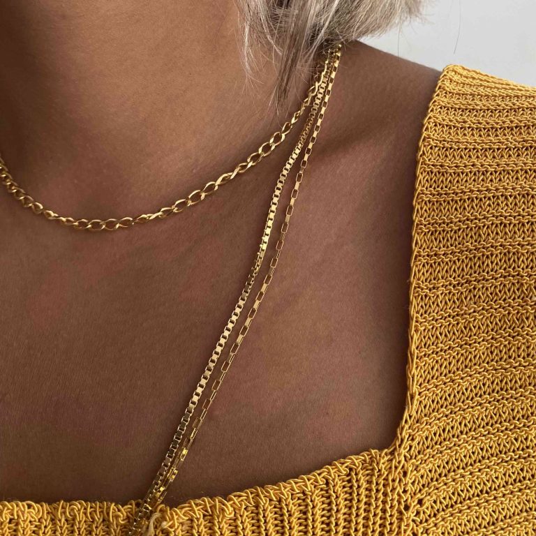 گردنبند طلا ونیزی تو خالی