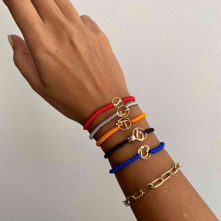 دستبند طلا بافت ''ش''