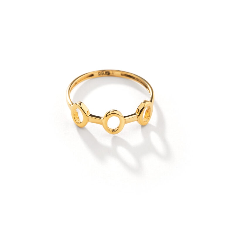 انگشتر طلا 3 دایره