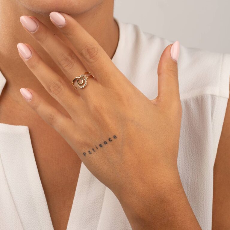 انگشتر طلا ۲ رینگ ''سین،ن''