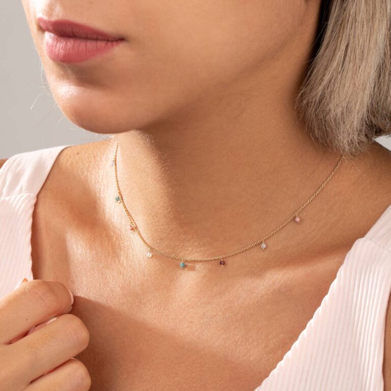 گردنبند طلا منجوقی هانا - تصویر 3