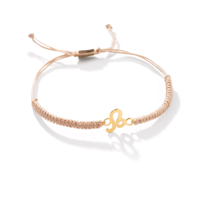 دستبند طلا بافت نماد ماه مرداد