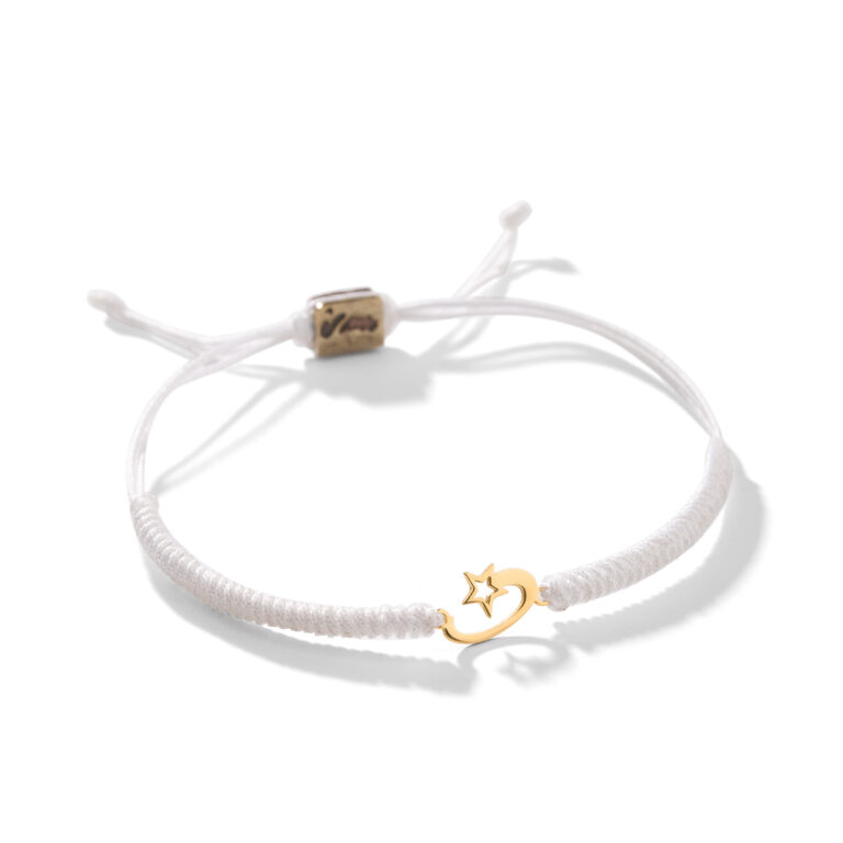 دستبند طلا بافت ستاره دنباله دار