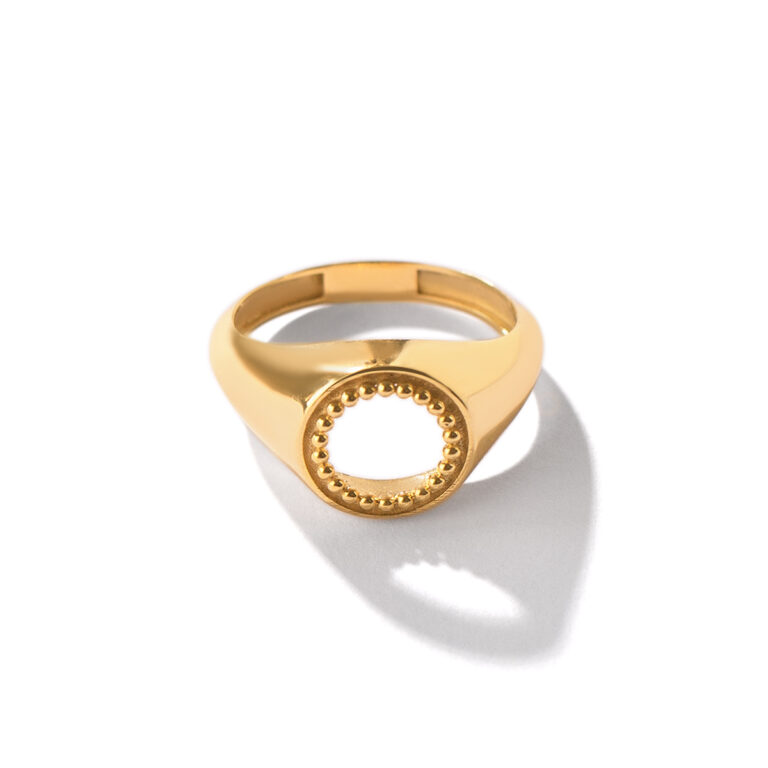 انگشتر طلا دایره توخالی