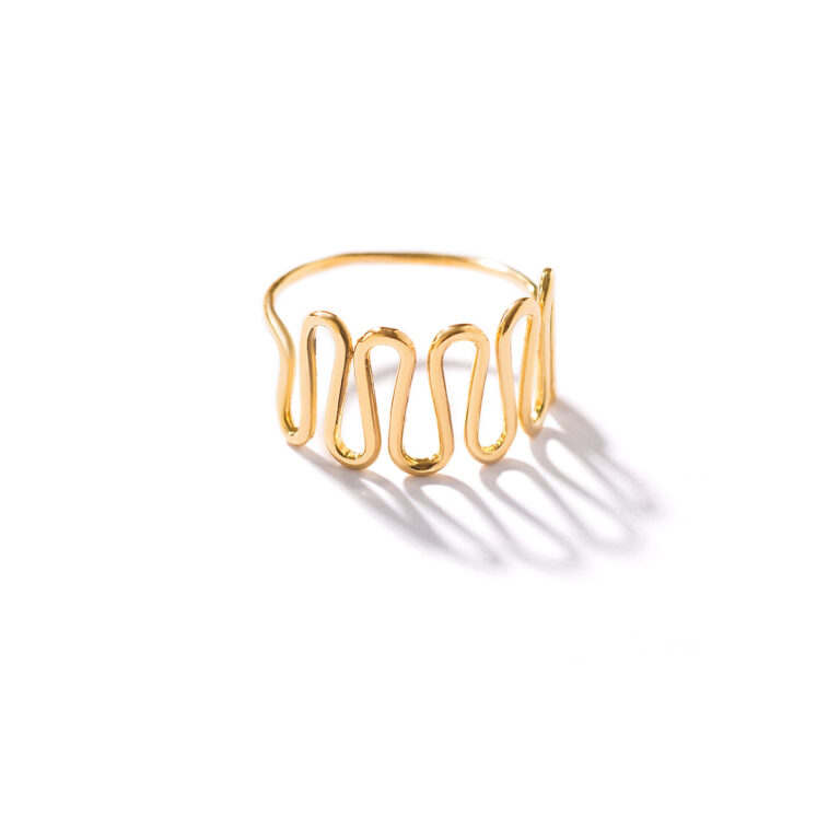 انگشتر طلا گاما پهن