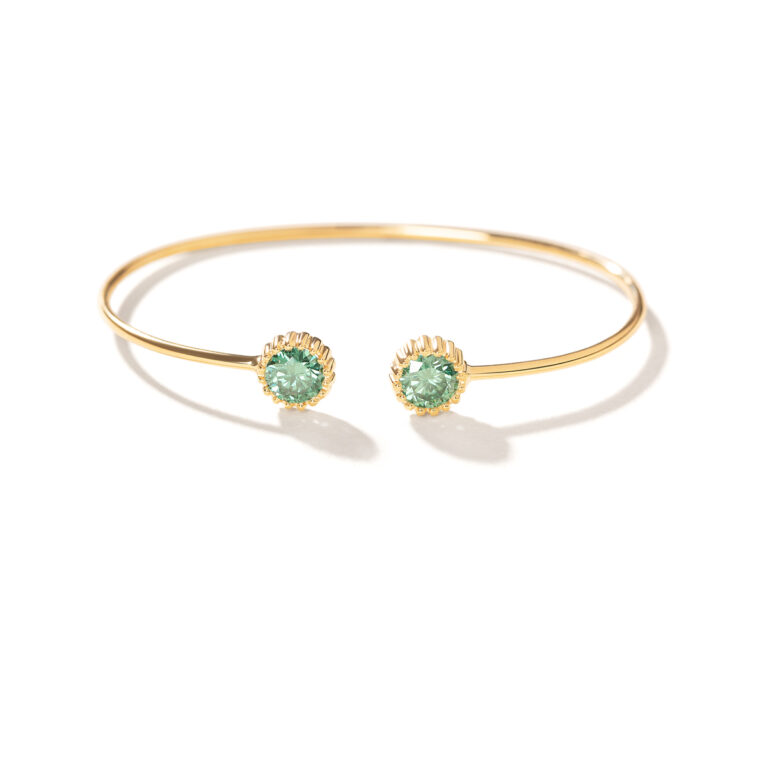 النگو طلا دایره موزانایت