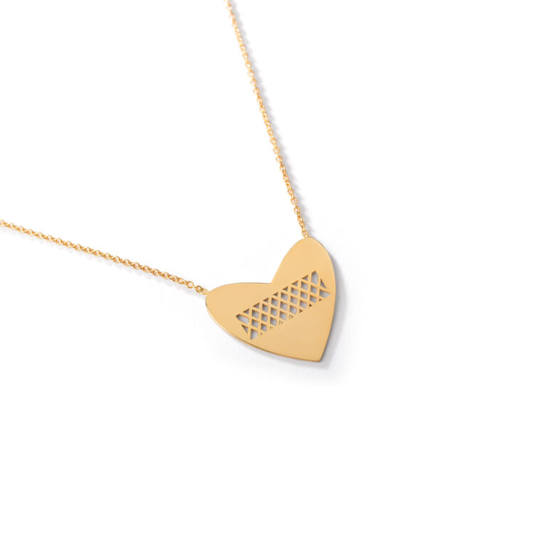 گردنبند طلا قلب نازنین