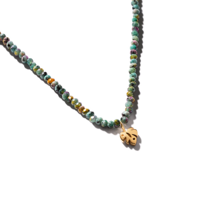 گردنبند طلا برگ خزان