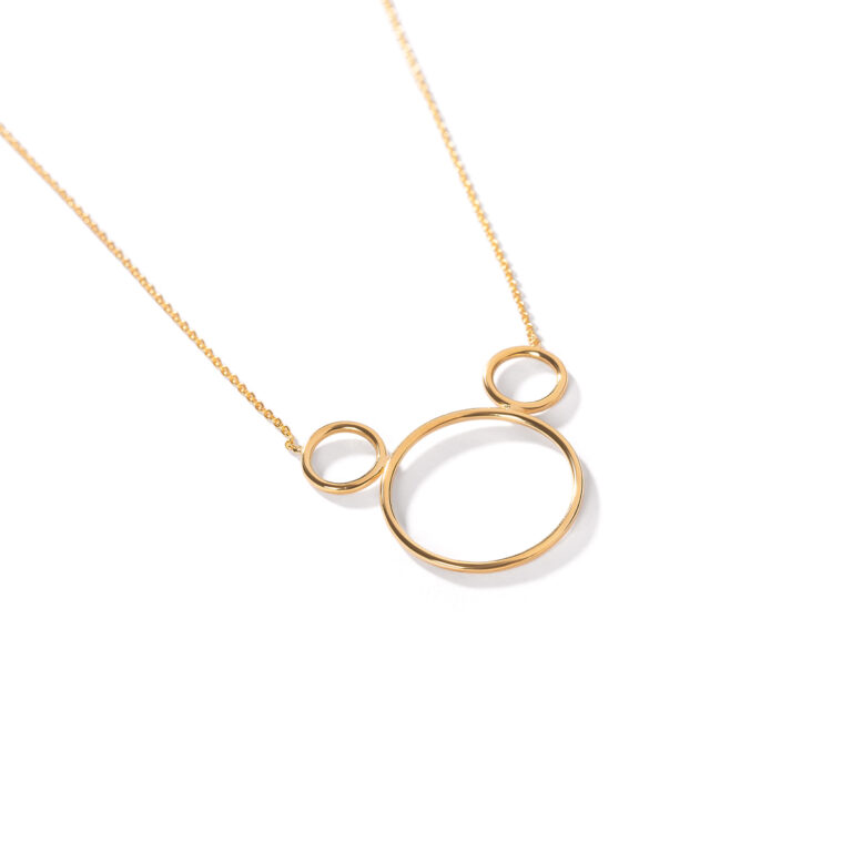 گردنبند طلا میکی موس مفتولی