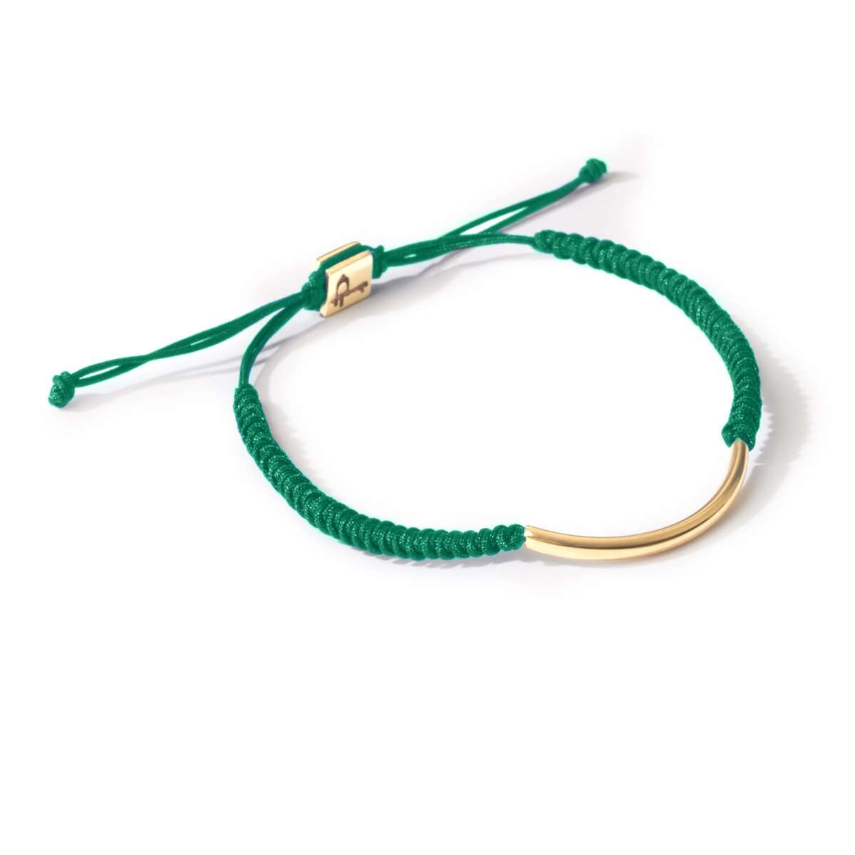 دستبند طلا بافت سبز رنگین کمان