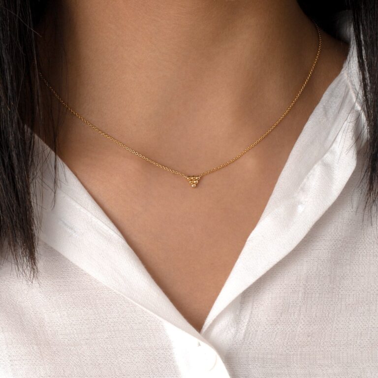 گردنبند طلا توپی فلت آیرن - تصویر 3