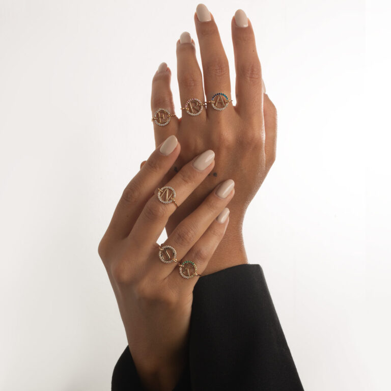 انگشتر طلا ماهان حرف M - تصویر 4