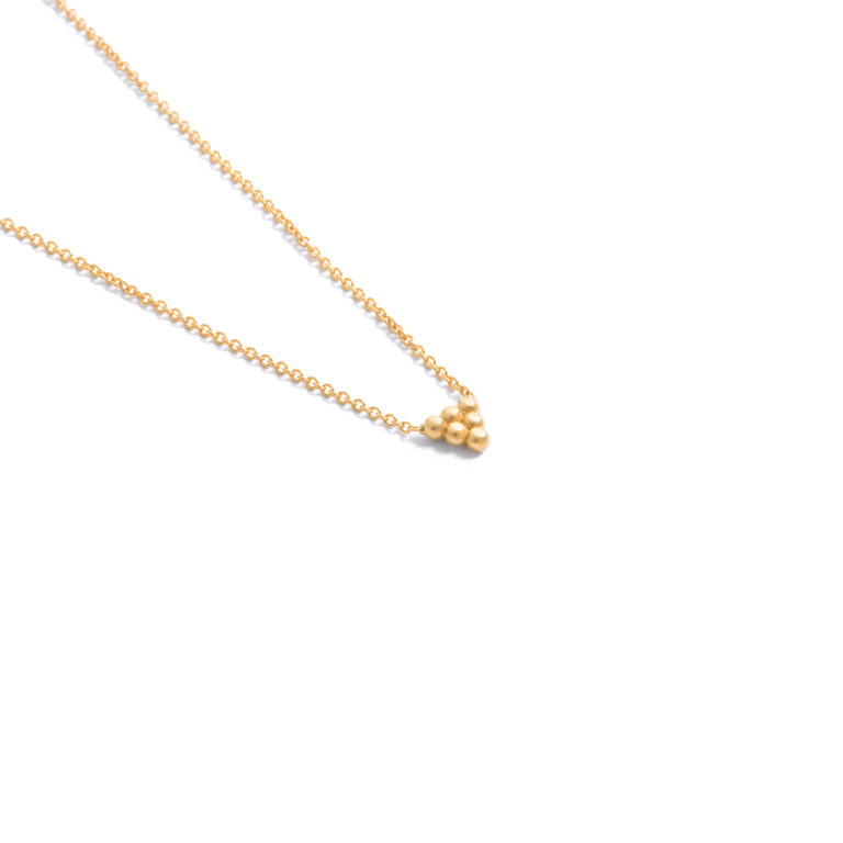 گردنبند طلا توپی فلت آیرن