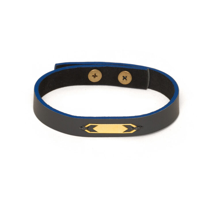 دستبند طلا چرم نیوان