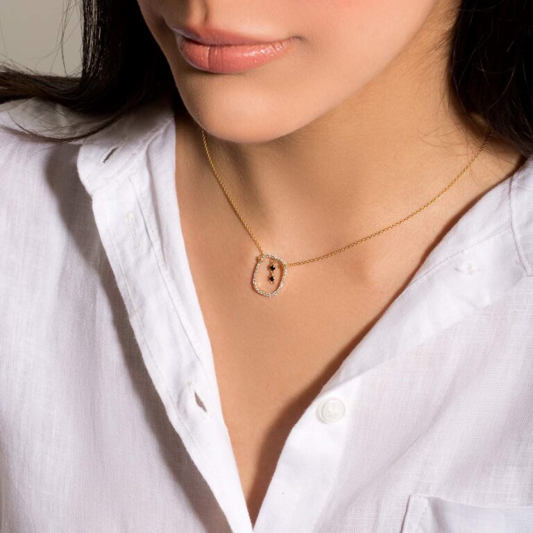 گردنبند طلا آونگ قطره - تصویر 3