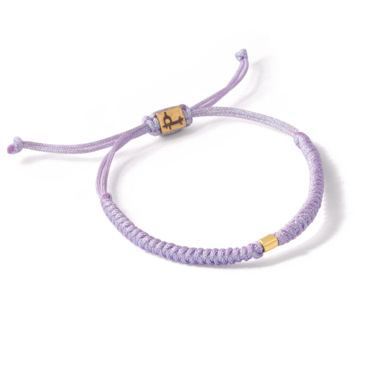 Cylinder woven gold bracelet g