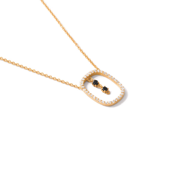 Gold drop necklace g