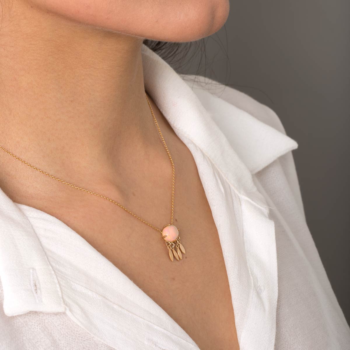 Barana opal gold necklace G in 2