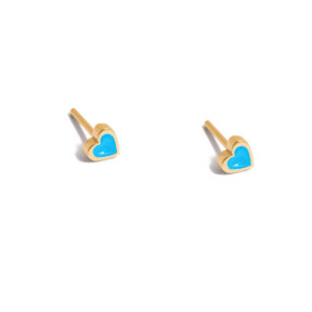 Blue Delvin gold earrings g