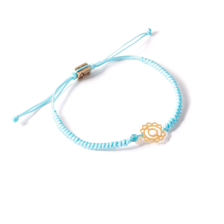 Chakra woven gold bracelet g