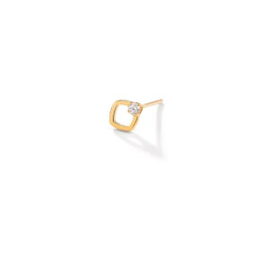 Eliora single-lobed gold earrings g