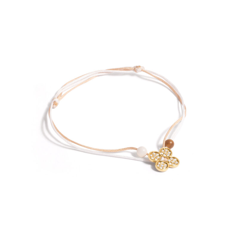 Orchid weave gold bracelet g