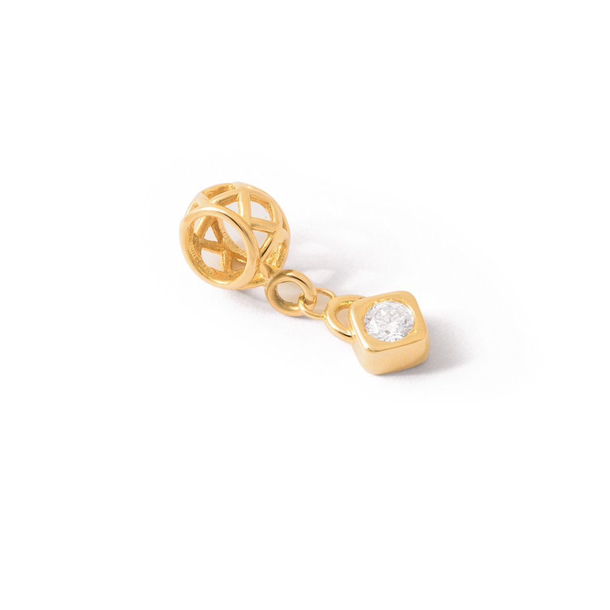 Pandora Turan square gold pendant g