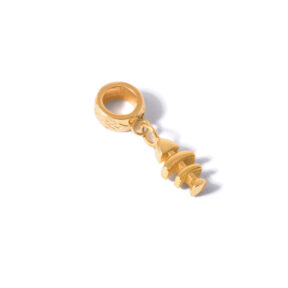 Pandora gold pendant fish blade g