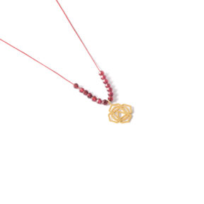 Root chakra gold necklace g