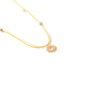 Sun chakra gold necklace g