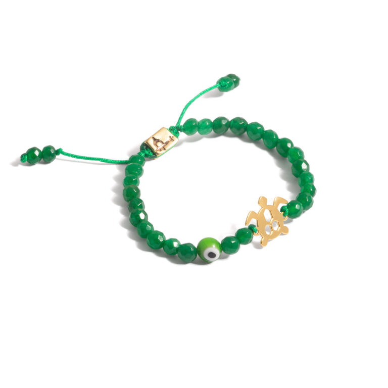 Tortoise stone gold bracelet g