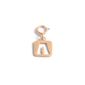 A gold frame letter A pendant R