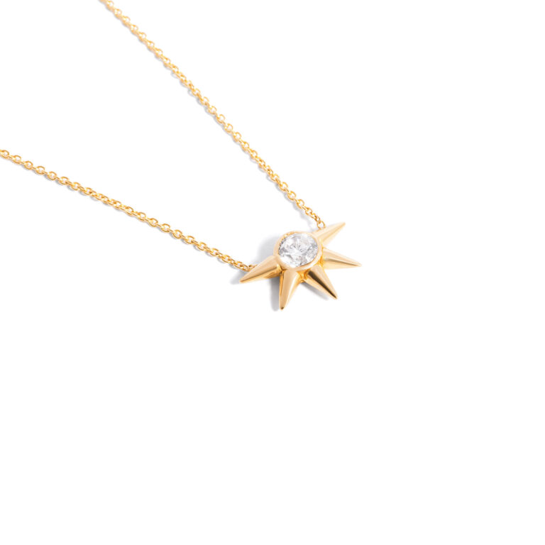 Burning gold necklace g