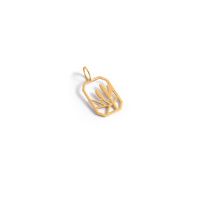 Cactus frame gold pendant G