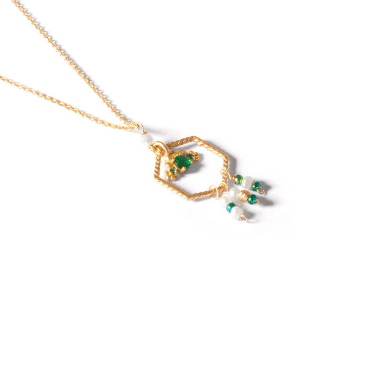 Dancer New Moon gold necklace G