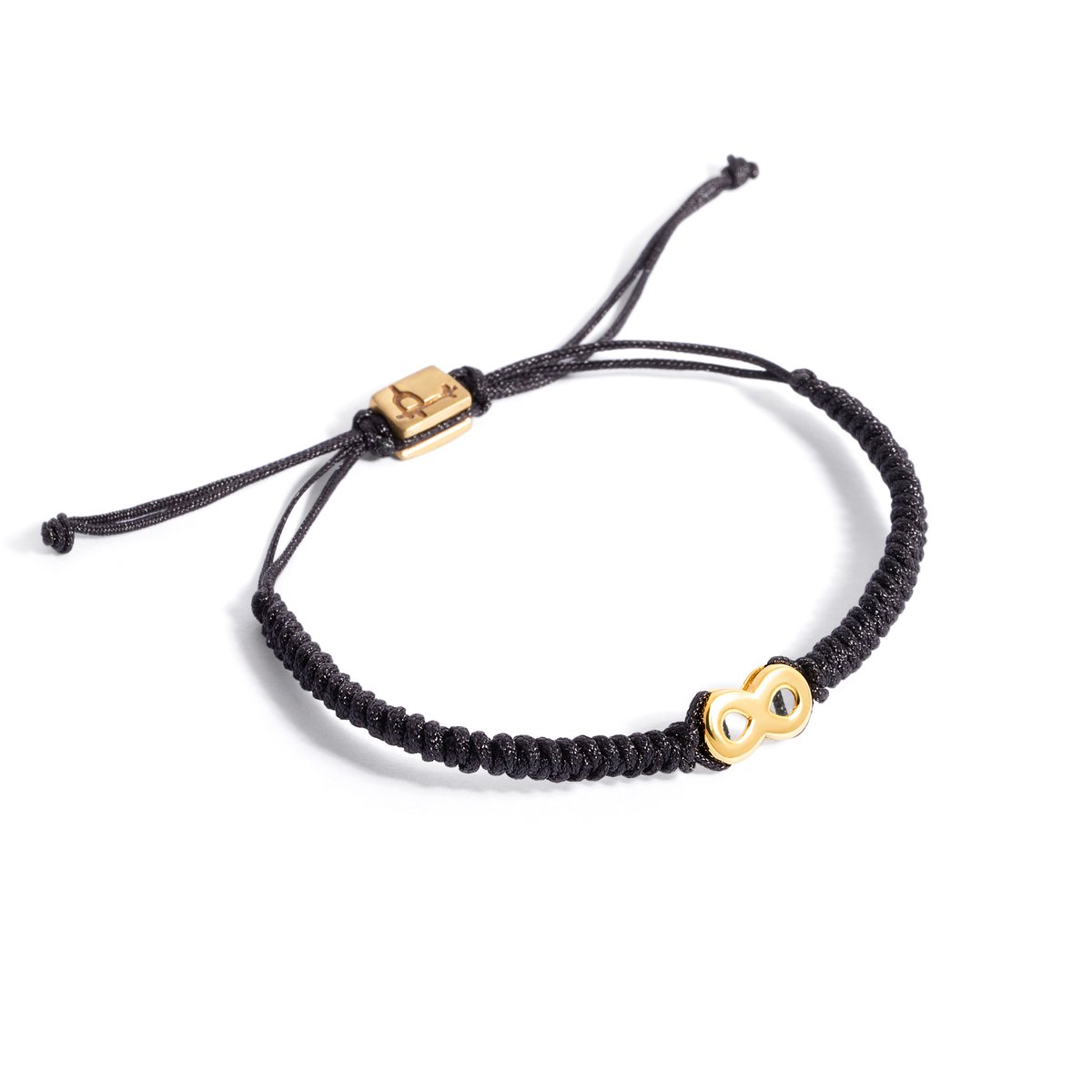 Gold bracelet with infinite texture g