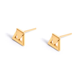 Gold envelope earrings g