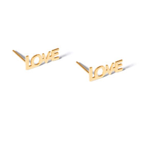 Love gold earrings g