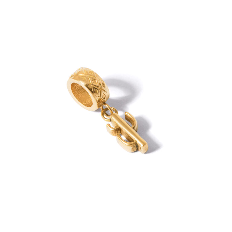 Pandora gold cactus pendant g