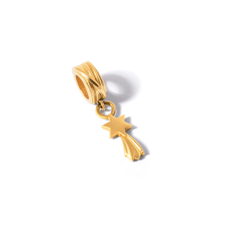 Pandora gold comet pendant g