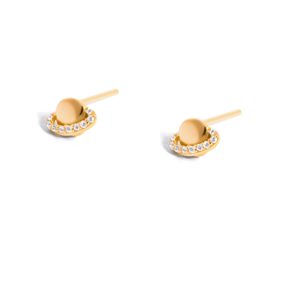 Saturn gold earrings g