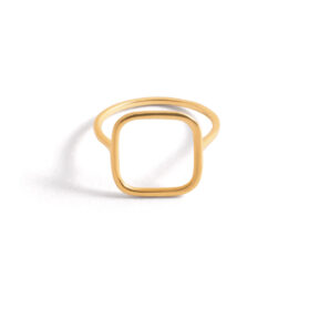 Square gold ring g