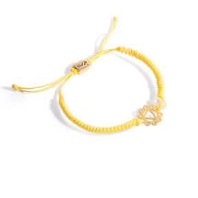 Sun chakra woven gold bracelet g