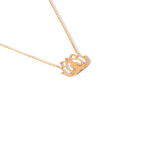 Yoga gold necklace g