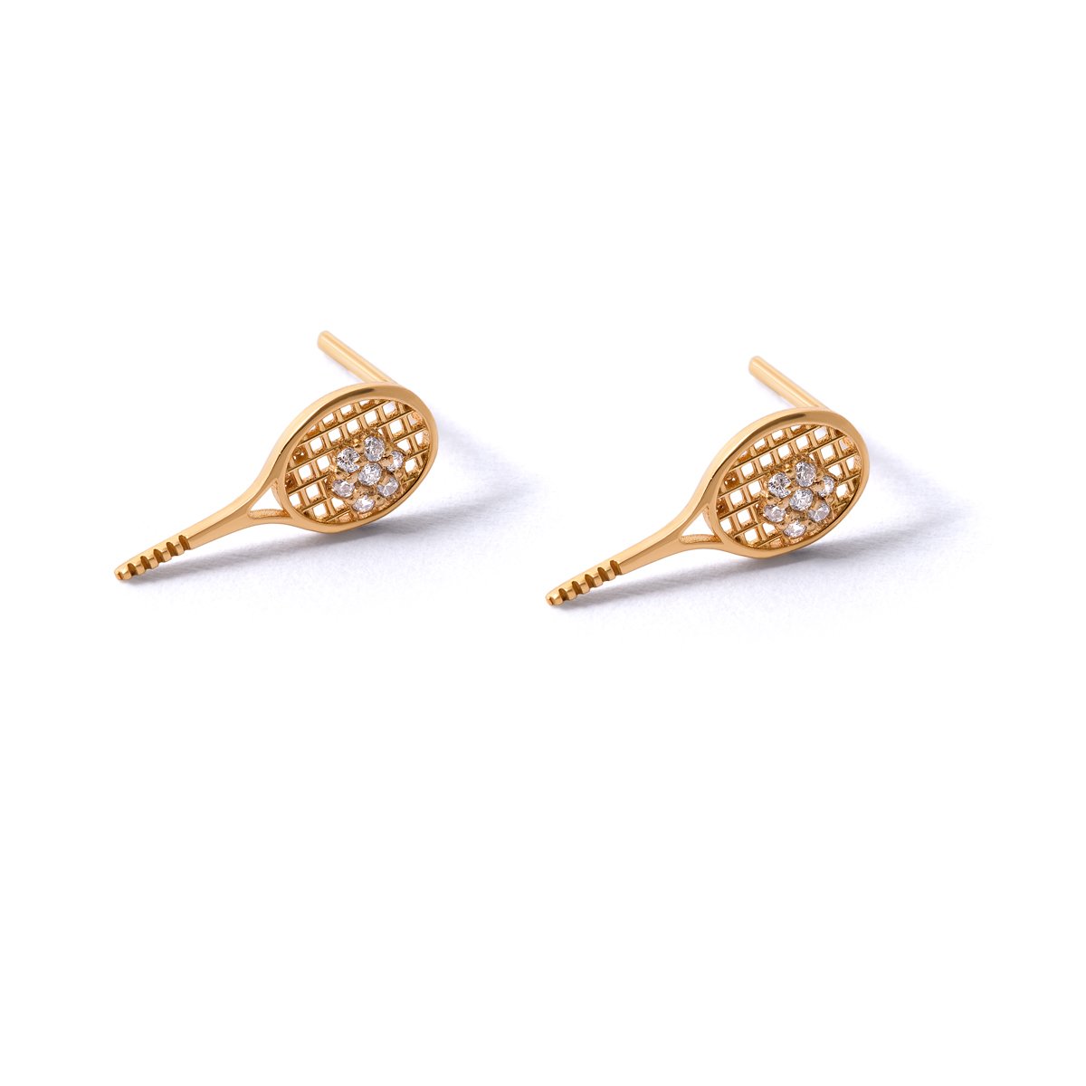 Tennis gold earrings G